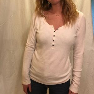 Long sleeve, tight fitted Hollister shirt